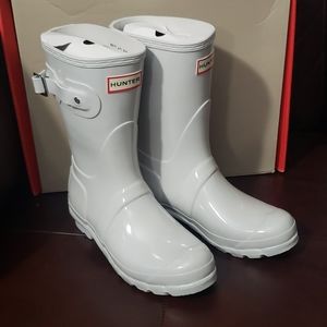 Hunter Women's White Rain Boots